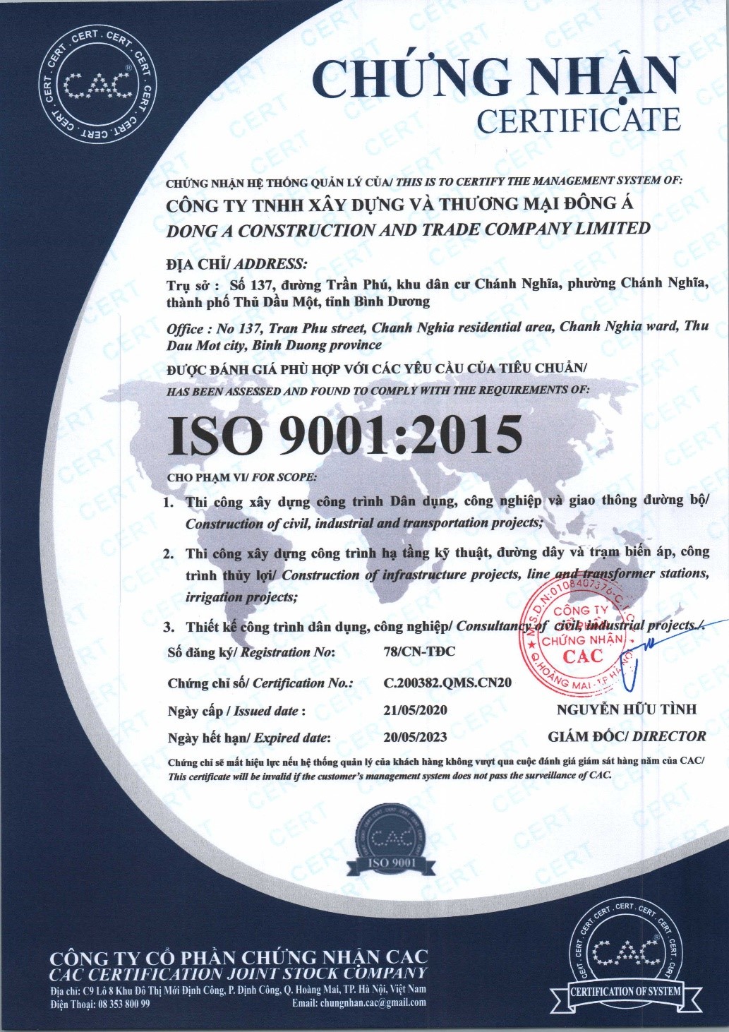 Chứng Nhận Hệ Thống Quản Lý Chất Lượng ISO 9001:2015